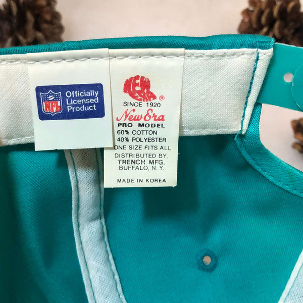 Vintage Deadstock NWOT NFL Miami Dolphins New Era Twill Snapback Hat
