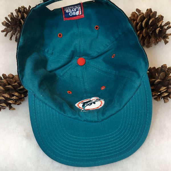 Vintage Deadstock NWOT NFL Miami Dolphins Pro Player Reversible Strapback Hat