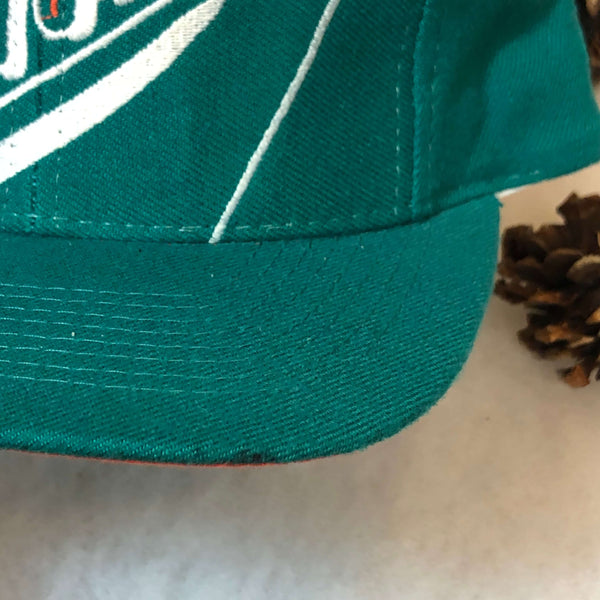 Vintage Deadstock NWOT NFL Miami Dolphins The Game Fin Wool Snapback Hat