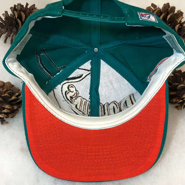 Vintage Deadstock NWOT NFL Miami Dolphins The Game Fin Wool Snapback Hat