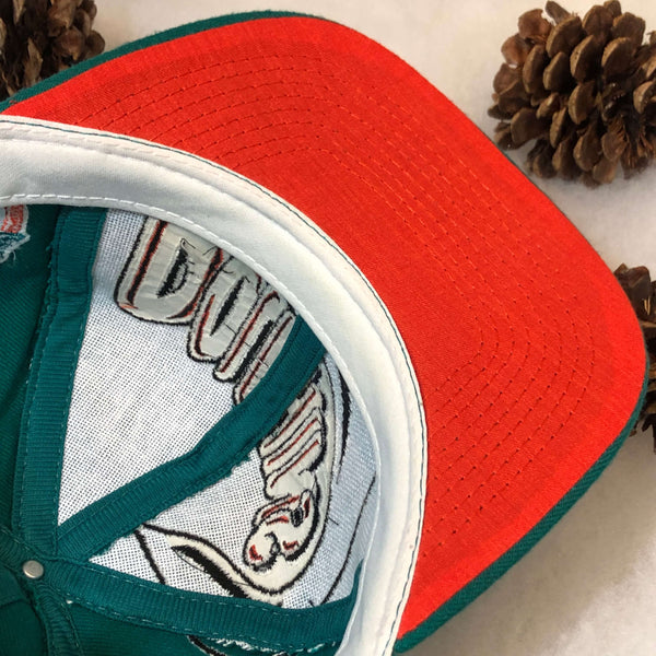Vintage Deadstock NWOT NFL Miami Dolphins The Game Fin Wool Snapback Hat
