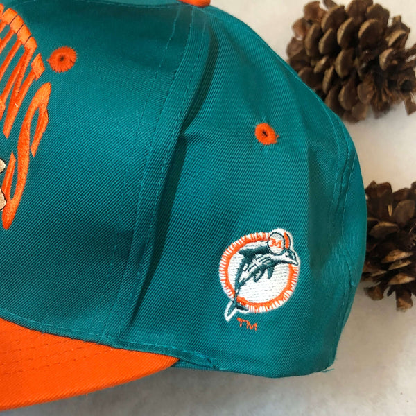 Vintage Deadstock NWT 1993 NFL Miami Dolphins The Flintstones Fred Hanna-Barbera Twill Snapback Hat