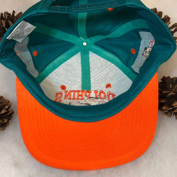 Vintage Deadstock NWT 1993 NFL Miami Dolphins The Flintstones Fred Hanna-Barbera Twill Snapback Hat