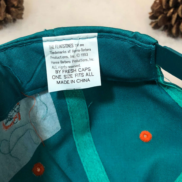 Vintage Deadstock NWT 1993 NFL Miami Dolphins The Flintstones Fred Hanna-Barbera Twill Snapback Hat