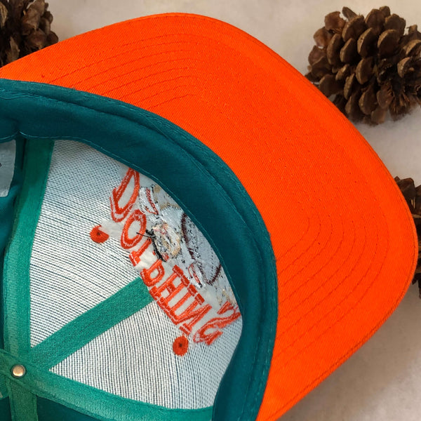 Vintage Deadstock NWT 1993 NFL Miami Dolphins The Flintstones Fred Hanna-Barbera Twill Snapback Hat