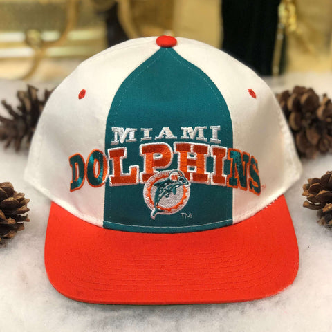 Vintage Deadstock NWOT NFL Miami Dolphins Starter Tri-Power Arch Twill Snapback Hat