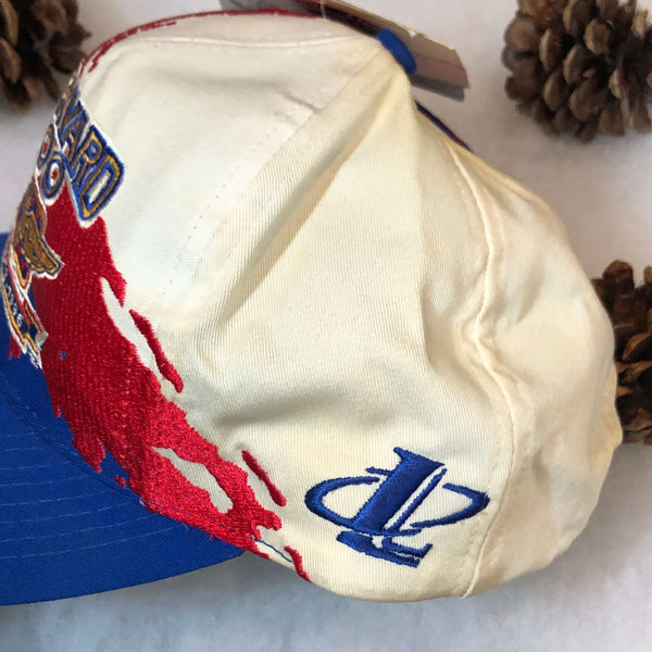 Vintage Deadstock NWT 1996 NASCAR Brickyard 400 Logo Athletic Twill Splash Snapback Hat