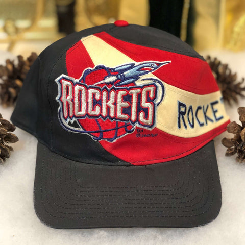 Vintage Deadstock NWOT NBA Houston Rockets Twins Enterprise Swirl Twill Snapback Hat