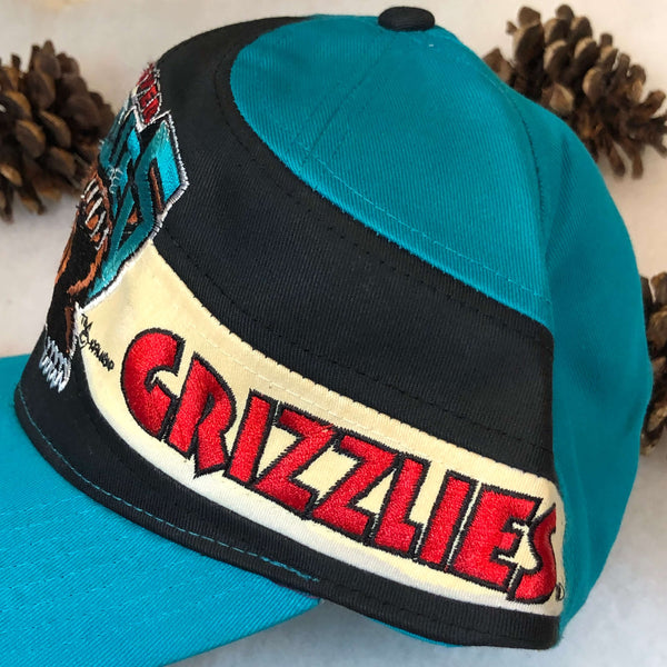 Vintage Deadstock NWOT NBA Vancouver Grizzlies Twins Enterprise Swirl Twill Snapback Hat