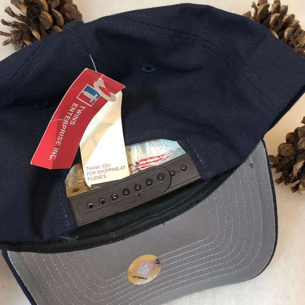Vintage Deadstock NWT 2001 NFL New England Patriots Champions Twins Enteprise Wool Snapback Hat