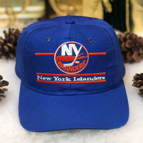 Vintage NHL New York Islanders The Game Split Bar Twill Snapback Hat
