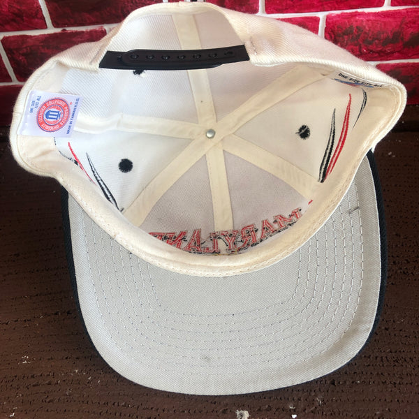 Vintage Deadstock NWT NCAA Maryland Terrapins Logo Athletic Diamond Snapback Hat