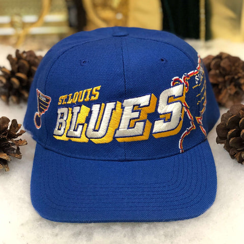 Vintage NHL St. Louis Blues Sports Specialties Grid Wool Snapback Hat