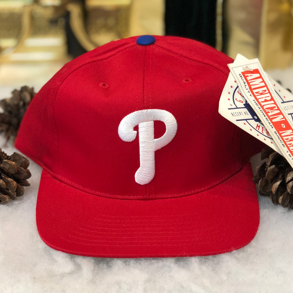 Vintage Deadstock NWT MLB Philadelphia Phillies American Needle Twill Snapback Hat