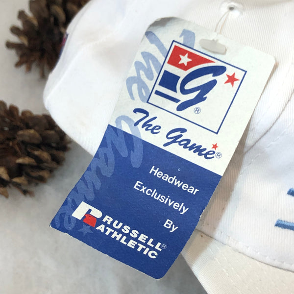 Vintage Deadstock NWT NCAA Maine Black Bears The Game Split Bar Twill Snapback Hat