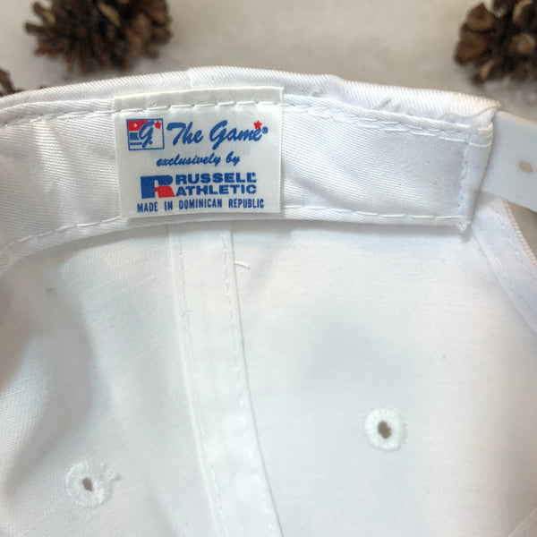 Vintage Deadstock NWT NCAA Maine Black Bears The Game Split Bar Twill Snapback Hat