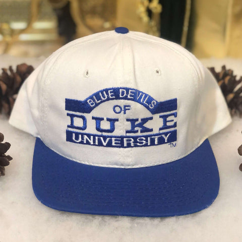 Vintage Deadstock NWOT NCAA Duke Blue Devils P Cap Wool Snapback Hat