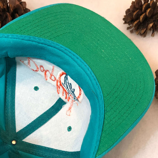 Vintage Deadstock NWOT NFL Miami Dolphins AJD Twill Snapback Hat