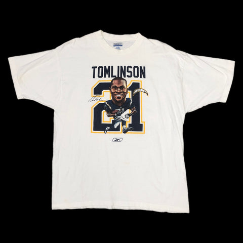 NFL San Diego Chargers LaDainian Tomlinson Reebok Caricature T-Shirt (XL)