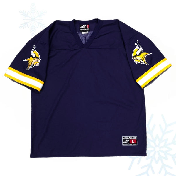 Vintage Deadstock NWOT NFL Minnesota Vikings Randall Cunningham Logo Athletic Jersey (L)