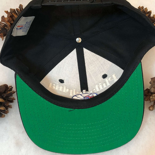 Vintage Deadstock NWOT NBA Philadelphia 76ers Twins Enterprise Bar Line Twill Snapback Hat