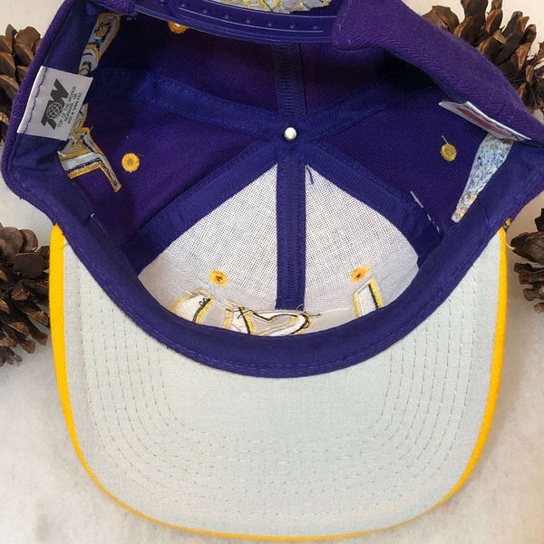 Vintage Deadstock NWOT NCAA LSU Louisiana State University Tigers Graffiti Wool Snapback Hat