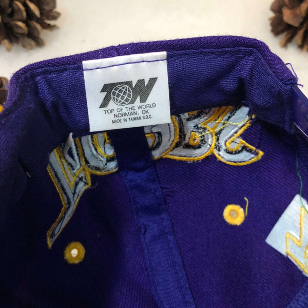 Vintage Deadstock NWOT NCAA LSU Louisiana State University Tigers Graffiti Wool Snapback Hat