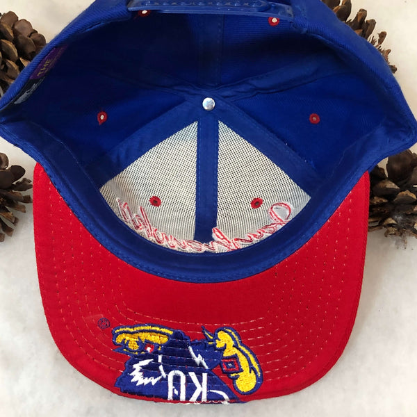 Vintage Deadstock NWOT NCAA Kansas Jayhawks Starter Wool Snapback Hat