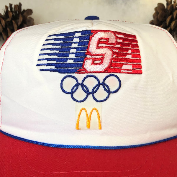 Vintage 1984 Los Angeles Olympics McDonald's USA Trucker Hat