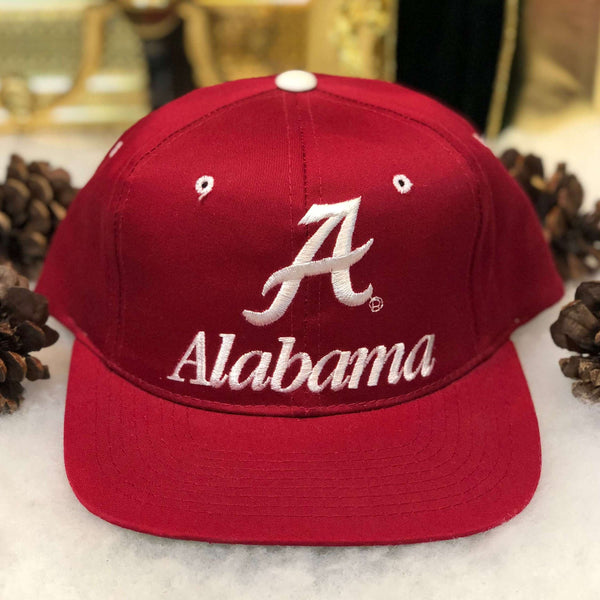 Vintage Deadstock NWOT NCAA Alabama Crimson Tide New Era Twill Snapback Hat