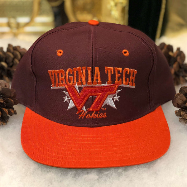 Vintage Deadstock NWOT NCAA Virginia Tech Hokies Super Stars Twill Snapback Hat