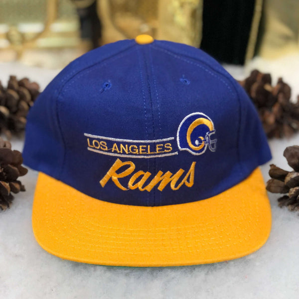 Vintage Deadstock NWOT NFL Los Angeles Rams American Needle Wool Snapback Hat