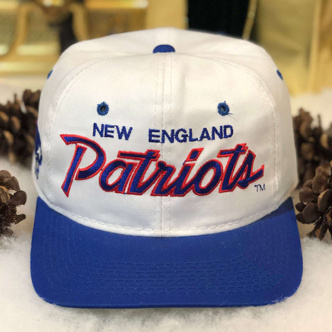 Vintage NFL New England Patriots Sports Specialties Script Twill Snapback Hat