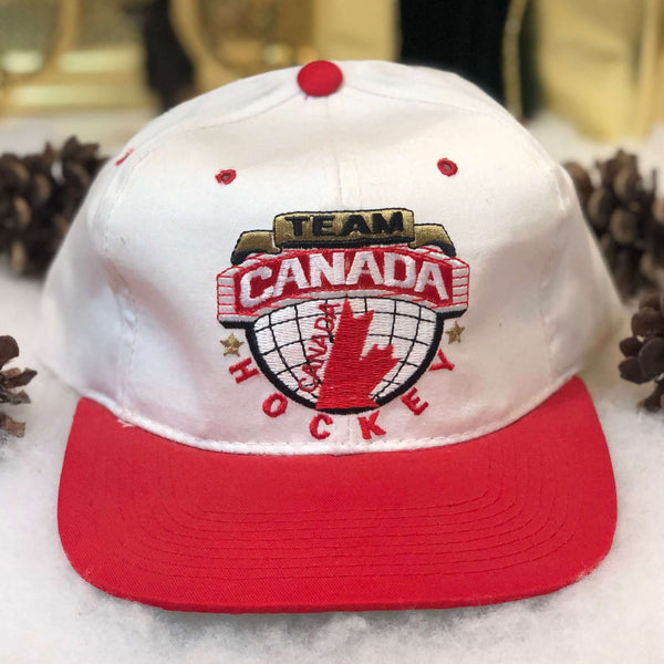 Vintage Deadstock NWOT Team Canada Hockey Starter Twill Strapback Hat