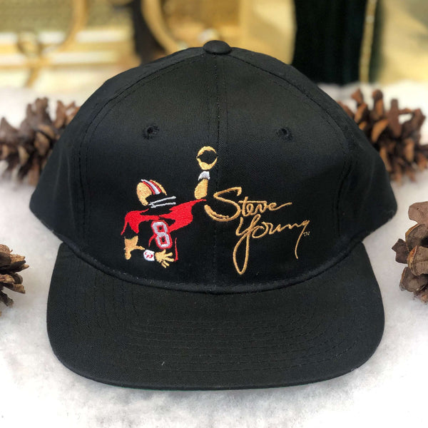 Vintage Deadstock NWOT NFL San Francisco 49ers Steve Young American Needle Twill Snapback Hat