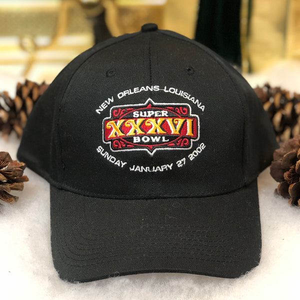 Vintage Deadstock NWOT NFL Super Bowl XXXVI New England Patriots St. Louis Rams Twill Snapback Hat