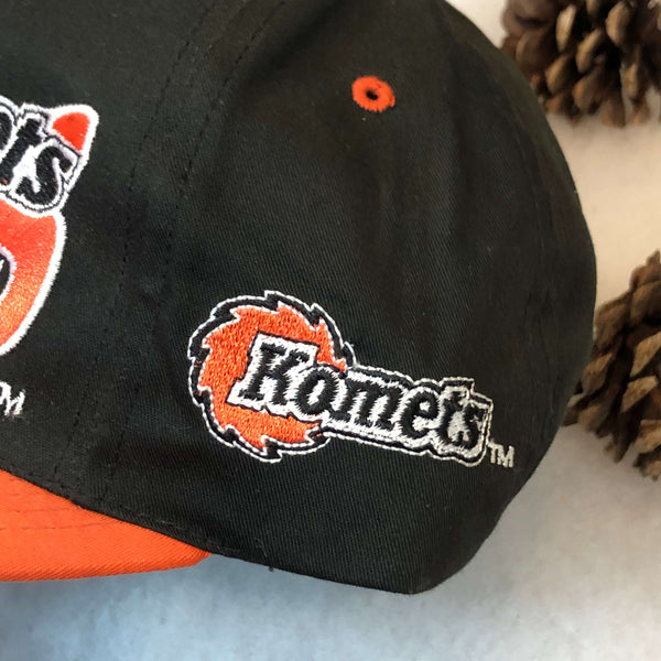 Vintage IHL Fort Wayne Komets The G Cap Wave Twill Snapback Hat