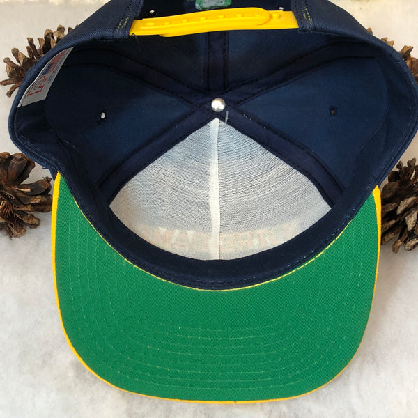 Vintage Deadstock NWT NCAA Notre Dame Fighting Irish P Cap Twill Snapback Hat