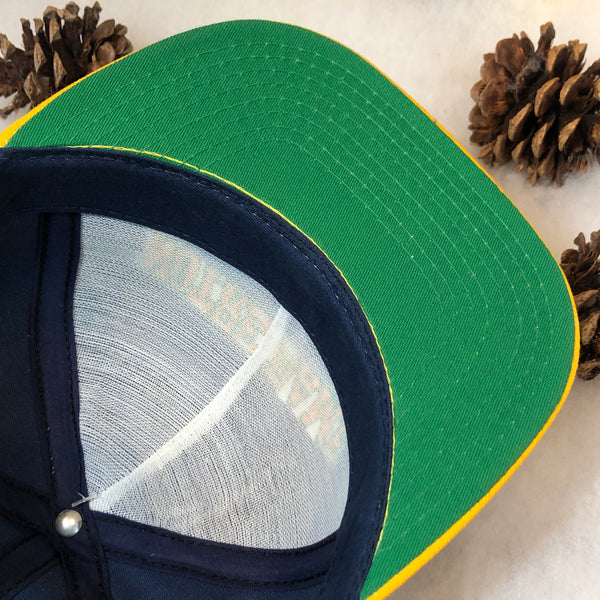 Vintage Deadstock NWT NCAA Notre Dame Fighting Irish P Cap Twill Snapback Hat