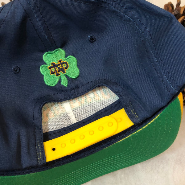 Vintage Deadstock NWT NCAA Notre Dame Fighting Irish P Cap Twill Snapback Hat