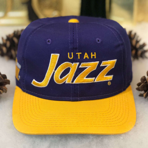 Vintage NBA Utah Jazz Sports Specialties Script Twill Snapback Hat