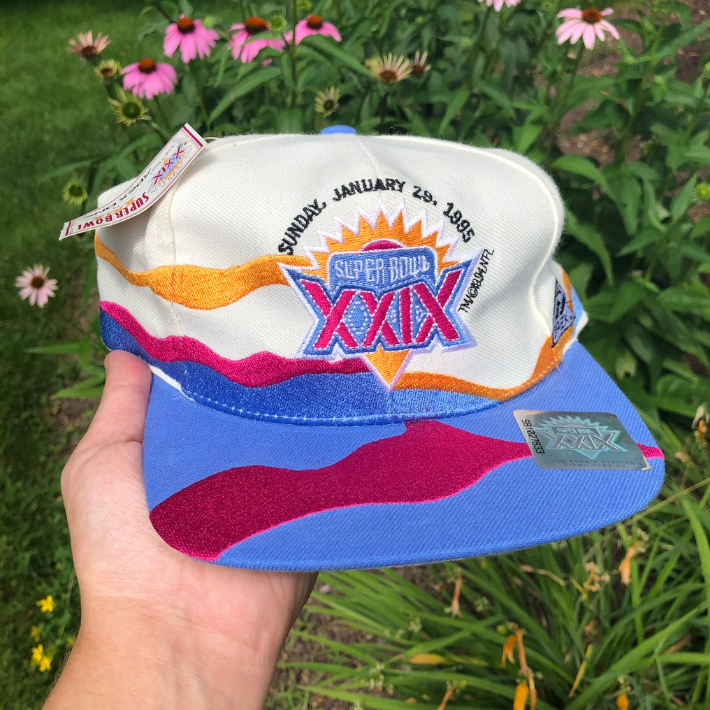 Vintage Deadstock NWT Apex One NFL Super Bowl XXIX Snapback Hat