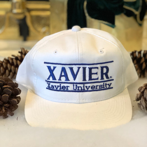 Vintage Deadstock NWOT The Game NCAA Xavier Musketeers Split Bar Snapback Hat