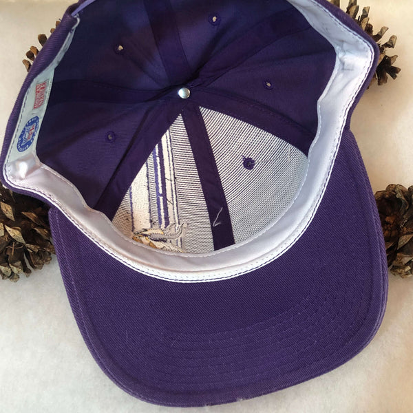 Vintage Deadstock NWOT NFL Minnesota Vikings American Needle SAMPLE Snapback Hat