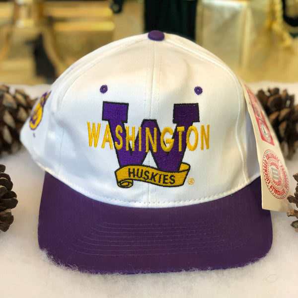 Vintage Deadstock NWT Head Start NCAA Washington Huskies Snapback Hat