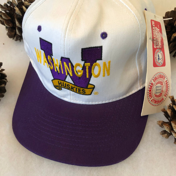 Vintage Deadstock NWT Head Start NCAA Washington Huskies Snapback Hat