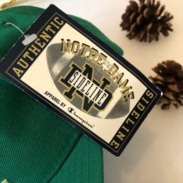 Vintage Deadstock NWT Champion NCAA Notre Dame Fighting Irish Football Snapback Hat