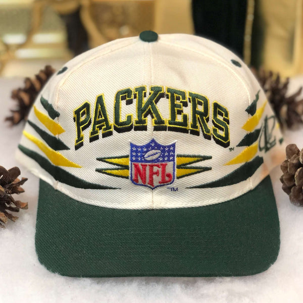 Vintage Deadstock NWOT NFL Green Bay Packers Logo Athletic Diamond Wool Snapback Hat