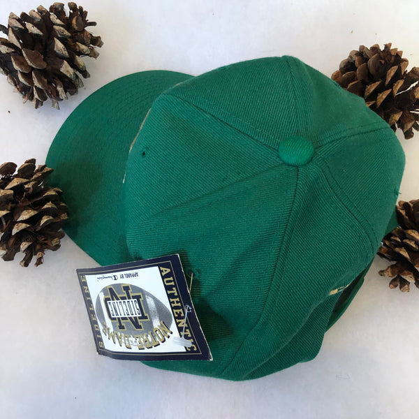 Vintage Deadstock NWT Champion NCAA Notre Dame Fighting Irish Football Snapback Hat