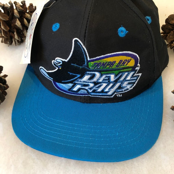 Vintage Deadstock NWT Logo 7 MLB Tampa Bay Devil Rays Youth Snapback Hat
